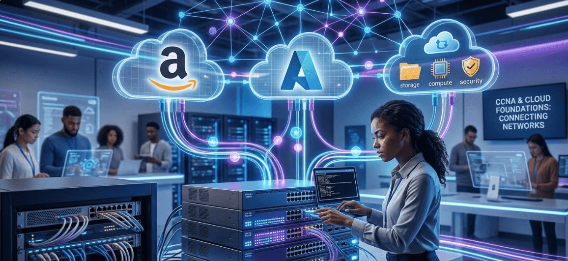 CCNA course in Kochi teaching networking fundamentals for cloud careers